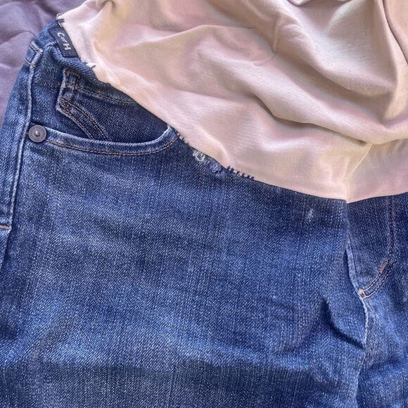 Lot of 4 Maternity items Pants Jeans Shorts Super Cute H&M C of H Old Navy Sz 4 - Picture 9 of 16